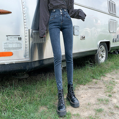 Jeans Cintura Alta Mujer Estilo Otoño - Image 3
