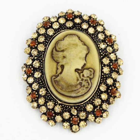 Broche Reina Victoria con Relieve Elegante