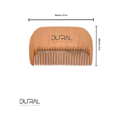Dural Pear wood hand made beard comb - Tekeno