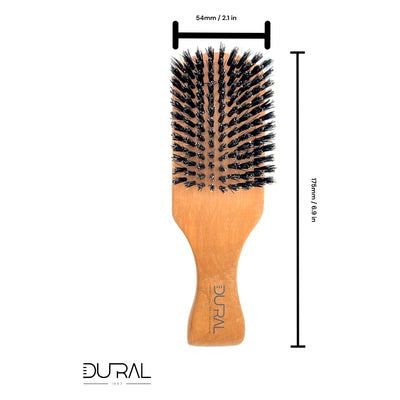 Dural Pear wood men's brush with wild boar bristles - Tekeno
