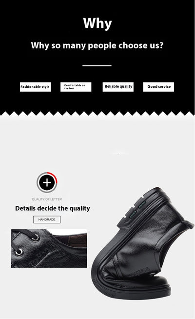 Zapatos Casuales de Cuero Estilo Británico para Hombre - Image 14