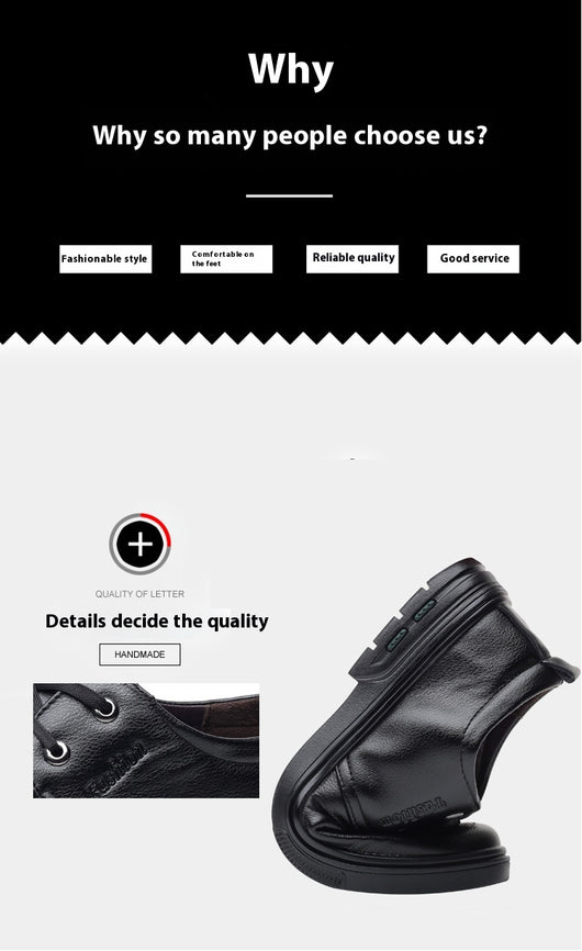 Zapatos Casuales de Cuero Estilo Británico para Hombre - Image 14