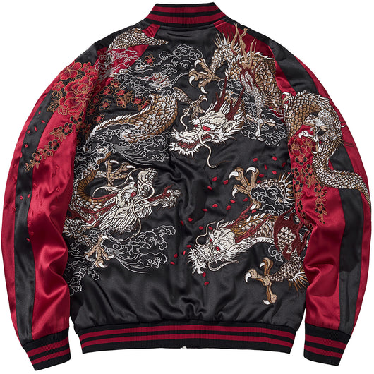 Chaqueta Beisbolera Casual para Hombre con Dragón Divino Bordado - Image 5