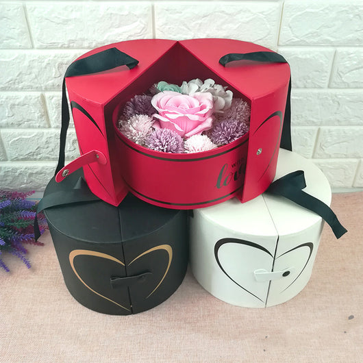 Caja de Regalo Redonda con Apertura Lateral para San Valentín - Image 8