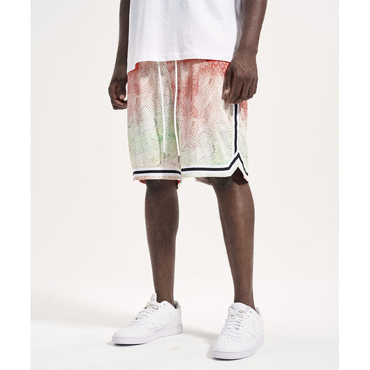 Shorts Hip Hop Degradado Holgados para Hombre - Estilo Urbano Verano - Image 4