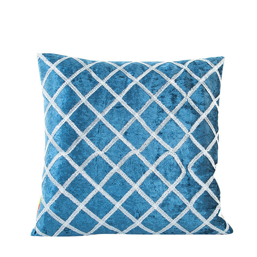 Funda de Almohada Rayas Bordadas con Cinta Decorativa - Estilo Pastoral Trendy - Image 38