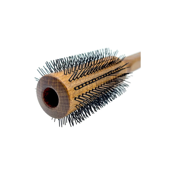Cepillo Redondo Dural Madera de Haya con Cerdas de Nylon - 16 Filas