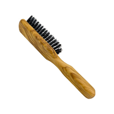 Dural Olive wood hair brush with boar bristles - 5 rows - Tekeno