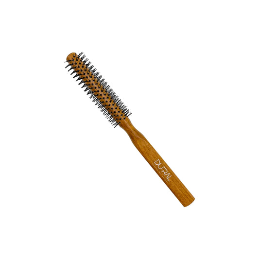 Dural Beech wood round-styler hair brush with nylon pins - 12 rows - Tekeno