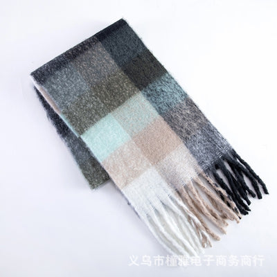 Bufanda Mohair Gruesa y Esponjosa - Abrigo Cálido de Lujo para Mujer - Image 36