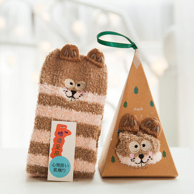 Calcetines Navideños de Mujer con Forro de Felpa - Image 16