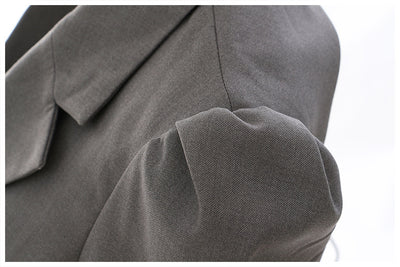Blazer Elegante Cintura Ajustada con Dobladillo Floral Backless - Image 12