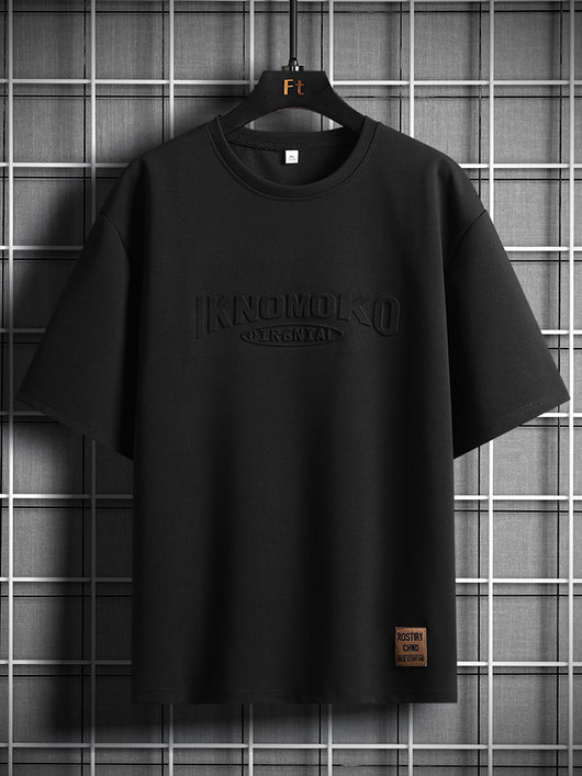 Camiseta Suelta de Algodón para Hombre Talla Grande - Manga Corta Verano - Image 10