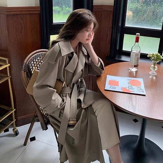 Gabardina Elegante y Minimalista para Mujer - Largo Medio - Image 6