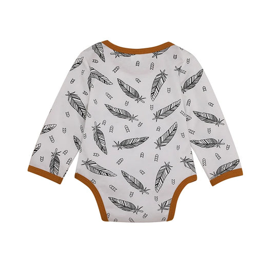 Ropa Infantil con Estampado de Rayas y Plumas - Image 11