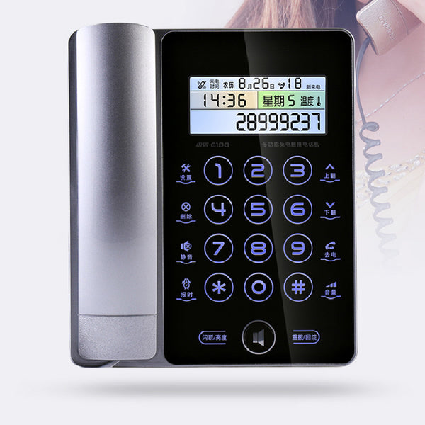 Teléfono Fijo de Diseño Moderno con Pantalla Táctil