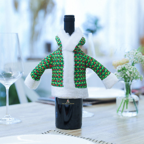 Conjunto Decorativo Estilo Nórdico en Tela Aterciopelada Rojo Vino