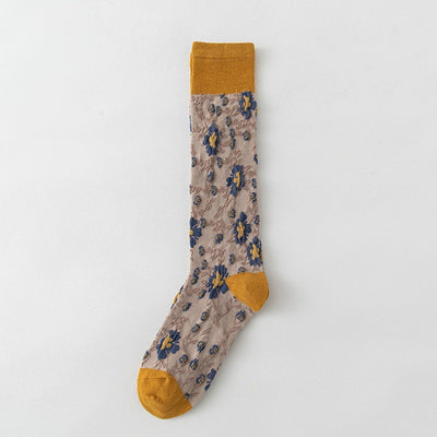 Calcetines de Algodón Puro para Mujer con Diseño Floral - Image 22
