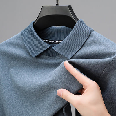 Camiseta Térmica Básica de Color Liso para Hombre - Image 2