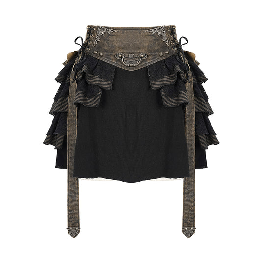 Faldas Vintage Steampunk para Mujer con Cintura Broncead - Image 10