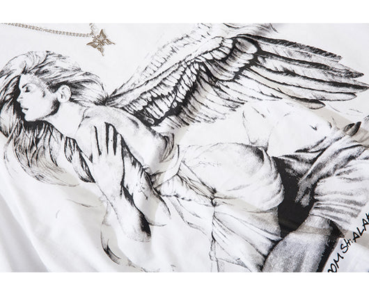 Playera Hip Hop Alas de Ángel Oscuro - Diseño Urban Street - Image 11