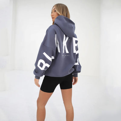 Sudadera Estampada Gruesa Oversize de Manga Larga Versátil - Image 21