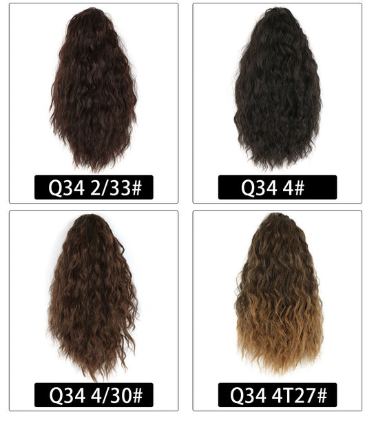 Extensiones de Cabello Rizado Invisible con Velcro - Peinado Voluminoso Tipo Maíz - Image 4