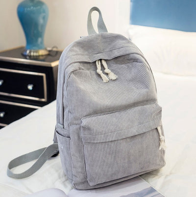 Mochila de Terciopelo Personalizable de Gran Capacidad - Image 5