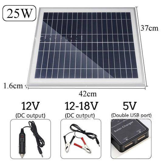 Panel Solar Portátil con Batería de Doble Puerto USB - Image 10