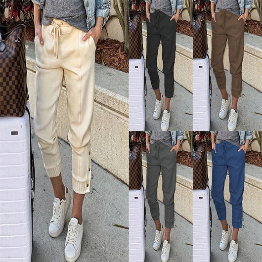 Pantalones Casuales de Mujer en Colores Lisos - Image 12
