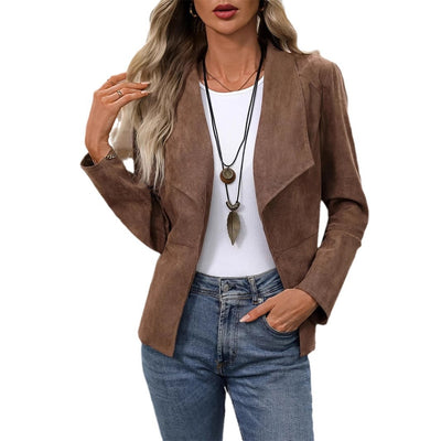 Chaqueta de Gamuza Sintética para Mujer - Abrigo Moderno - Image 5