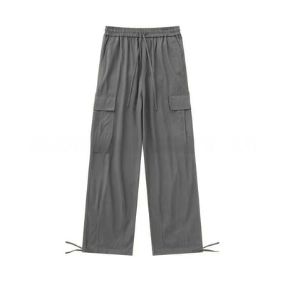 Pantalón Cargo Holgado de Pierna Recta con Múltiples Bolsillos y Cintura Ajustable - Image 6