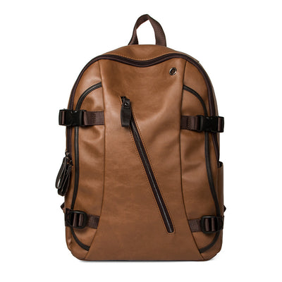 Mochila Escolar Hombre Estilo Coreano Cuero Premium - Bolsa Casual Moderna - Image 14