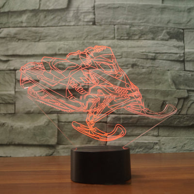 Luz Nocturna 3D Trineo LED Multicolor - Vehículo Nieve - Image 10