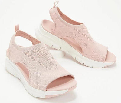 Zapatos Plataforma Cuña Baja Punta Abierta Suela Gruesa Casual - Image 3