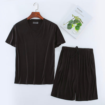 Conjunto de Pijama Modal para Hombre - Camiseta y Shorts - Image 11