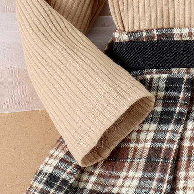 Conjunto Elegante de Otoño e Invierno para Niñas con Falda Plisada de Manga Larga - Image 19