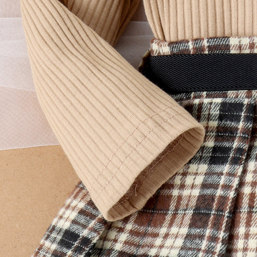 Conjunto Elegante de Otoño e Invierno para Niñas con Falda Plisada de Manga Larga - Image 19
