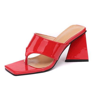 Sandalias de Tacón Cuadrado Alto con Punta Triangular - Image 7