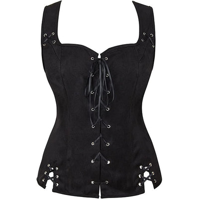 Blusa de Gamuza con Cordones para Mujer - Image 2