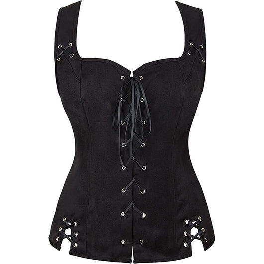 Blusa de Gamuza con Cordones para Mujer - Image 2