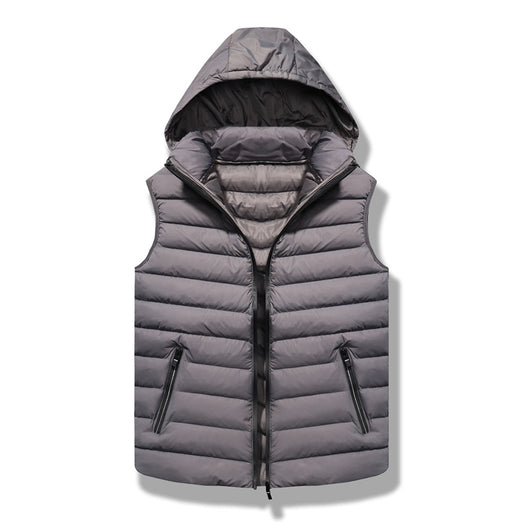 Chaleco Acolchado de Algodón para Hombre Talla Grande Holgada - Image 9