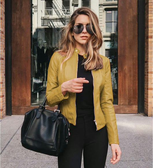 Chaqueta de Cuero PU de Corte Elegante - Image 19