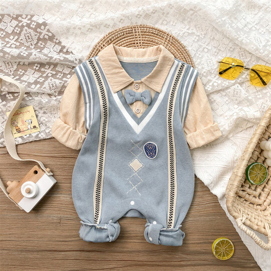 Mameluco Bebé Otoño Estilo Coreano Manga Larga para Niño Recién Nacido - Image 14