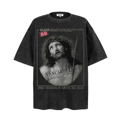 Camiseta Vintage con Estampado para Hombre - Image 2