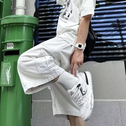 Pantalones Cargo Sueltos Recortados de Corte Recto - Estilo Casual Trendy - Image 14