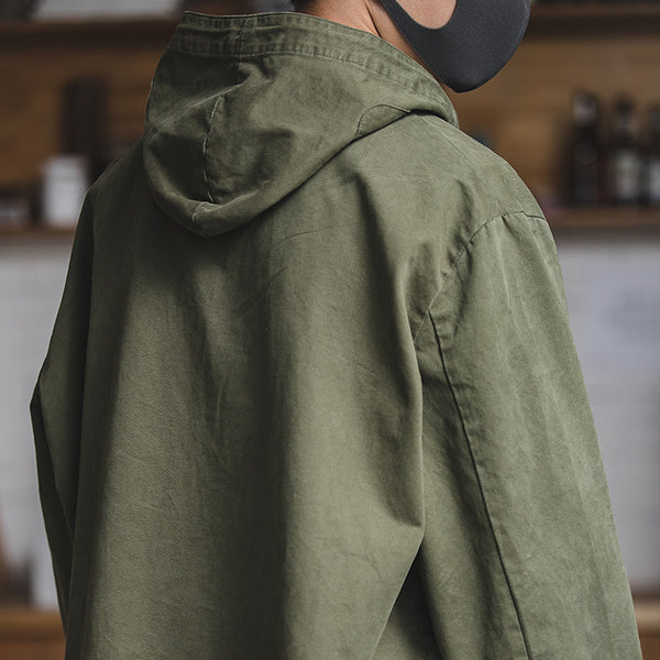 Chaqueta Cortavientos Militar Retro para Hombre