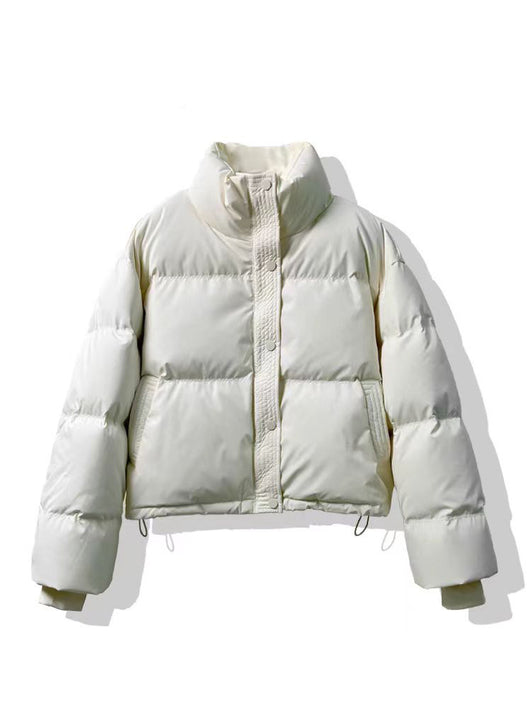 Chaqueta Acolchada de Cuero PU sin Lavado - Abrigo Corto Grueso para Mujer - Image 6