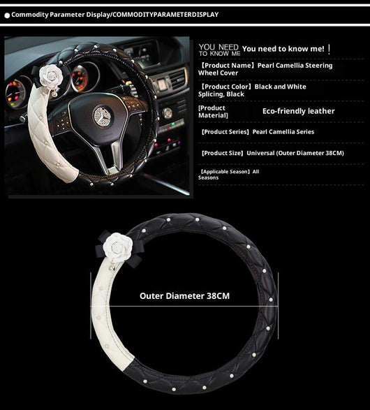 Funda Universal para Volante de Auto con Diseño Camelia - Image 18
