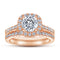 Women's Rose Dorado Blanco Dorado Sterling Plateado Ring Rose Dorado 4